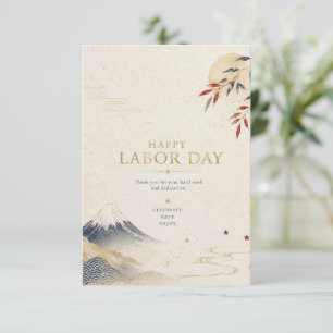 Japanese Inspired Labor Day Thank You Card