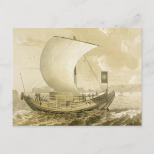Japanese Junk, pub. by Sarony & Co., c.1856 (litho Postcard