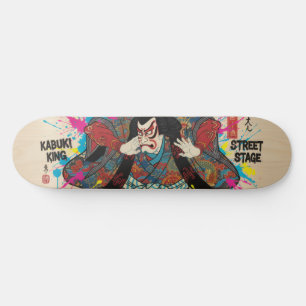 Japanese KABUKI Style Skateboard Art 歌舞伎