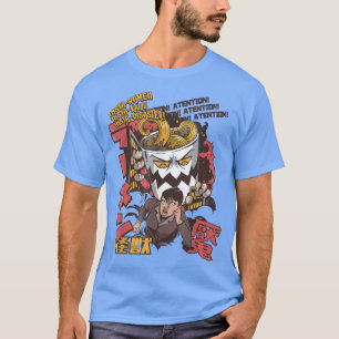 Japanese Kaiju ramen attack, anime japan  T-Shirt