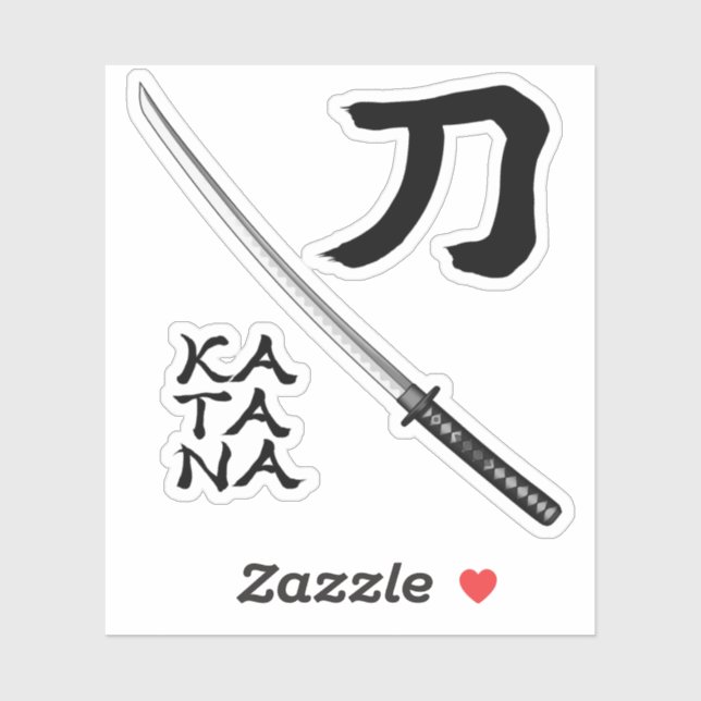 Japanese Kanji Calligraphy Sword  (Sheet)