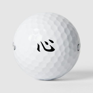 Japanese KANJI 'HEART' Golf ball