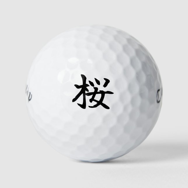 Japanese KANJI 'SAKURA' Golf ball (Front)