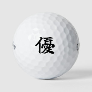 Japanese KANJI "YU" Golf ball
