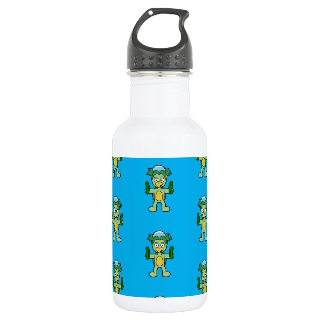 Japanese Kappa Yokai Monster Pattern 532 Ml Water Bottle (Front)