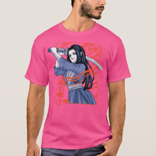 Japanese Katana Anime Girl T-Shirt