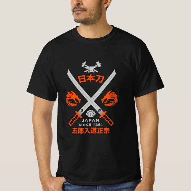Japanese Katana Sword T-Shirt (Front)