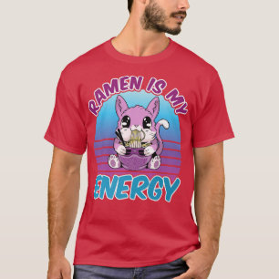 Japanese Kawaii Anime Cat Ramen Gamer Vaporwave Ae T-Shirt