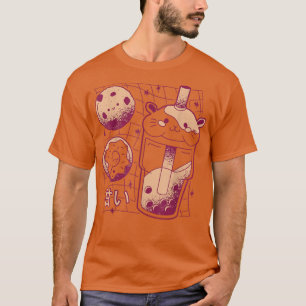 Japanese Kawaii Boba Tea Guinea Pig Doughnut Cooki T-Shirt
