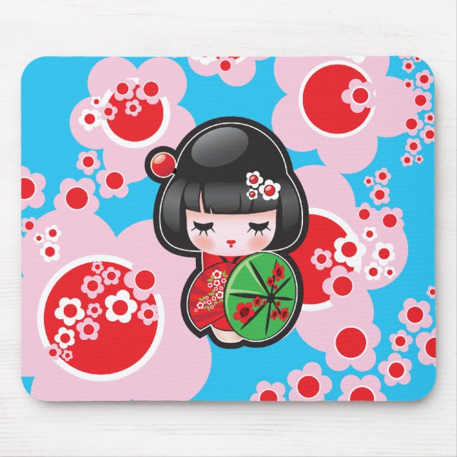 Japanese Kawaii Doll - Mousepad (Front)