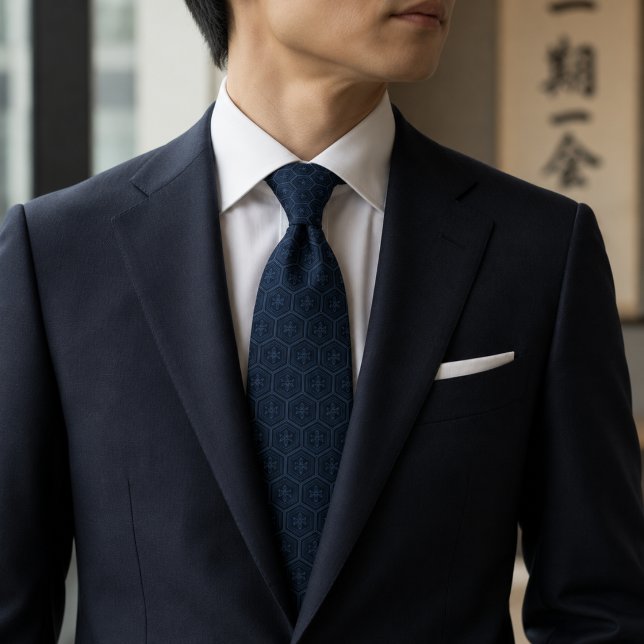Japanese Kikko Monochrome Luxury Tie (Creator Uploaded)