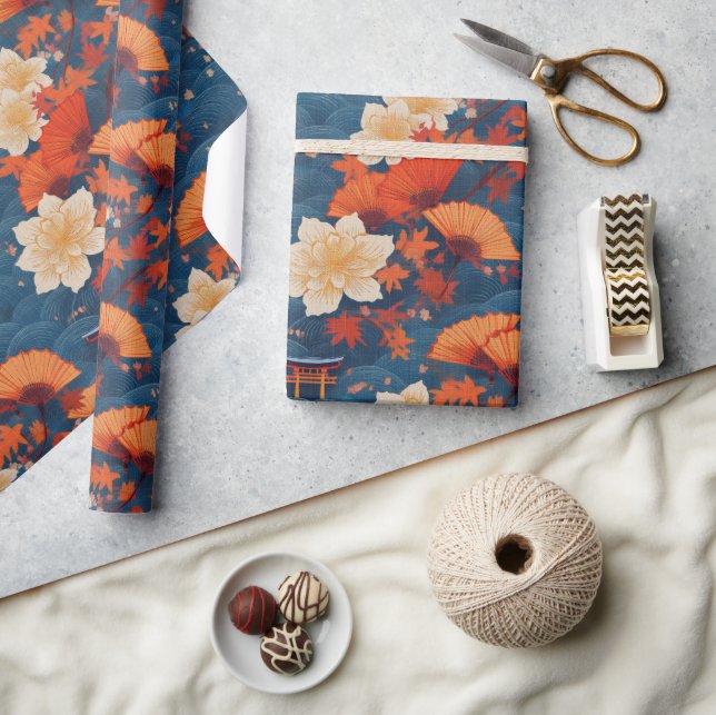 Japanese Kimono Fabric styled wrap Wrapping Paper (Crafts)