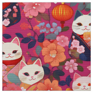 Japanese kimono inspired fabric