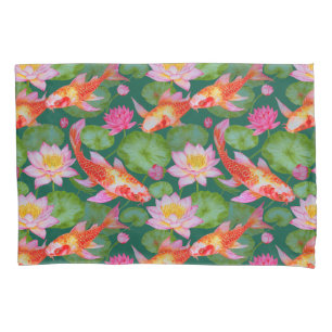 Japanese Kimono inspired fabric pattern Pillowcase