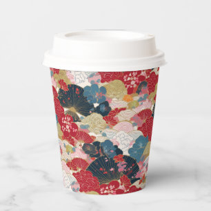 Japanese Kimono pattern Paper Cups