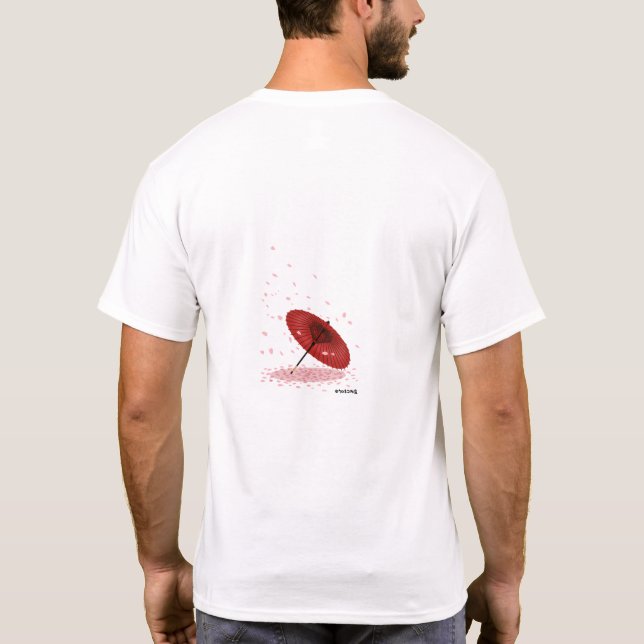 Japanese "Kimono style" design T-shirt (Back)