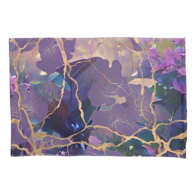 Japanese Kintsugi.  Pillowcase (Front)