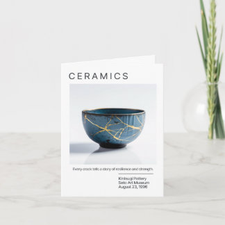 Japanese Kintsugi Pottery Card