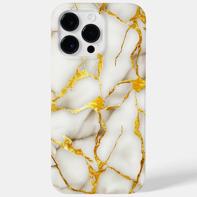 Japanese Kintsugi White Gold Case-Mate iPhone Case (Back)