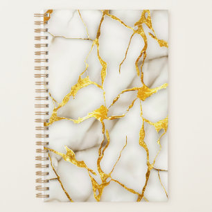 Japanese Kintsugi White Gold Planner