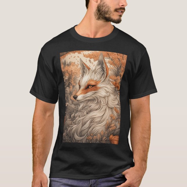 Japanese Kitsune fox T-Shirt (Front)