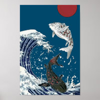 Japanese KOI art, yinyang