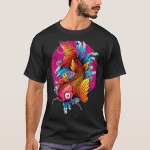 Japanese Koi Carp Fish Nishikigoi Design T-Shirt