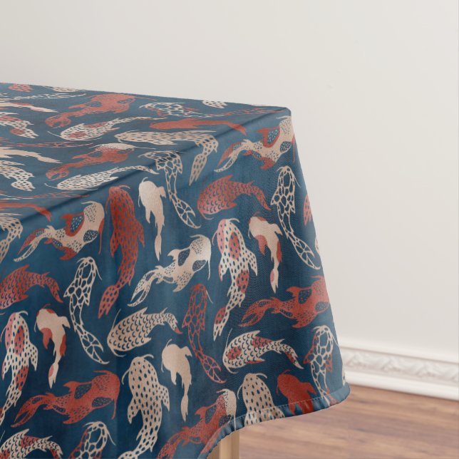 Japanese Koi Dinning Delight Tablecloth (In Situ)