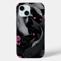 Japanese Koi Fish Dark Mode