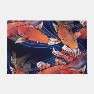 Japanese Koi Fish Doormat