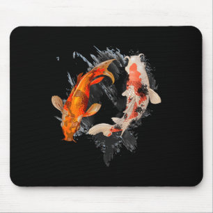 Japanese Koi Fish I Koi Carp Pond Japan Tattoo  Mouse Pad