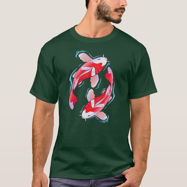 Japanese Koi Fish I Koi Carp Pond  T-Shirt (Front)