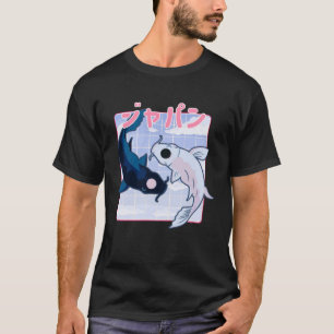 Japanese Koi Fish Nishikigoi Aesthetic Cherry Blos T-Shirt