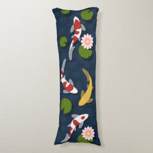 Japanese Koi Fish Pond Body Cushion