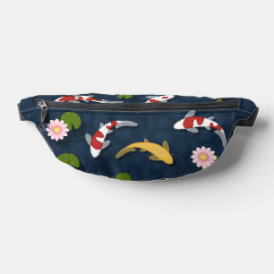 Japanese Koi Fish Pond Bum Bags