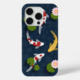 Japanese Koi Fish Pond iPhone 15 Pro Case