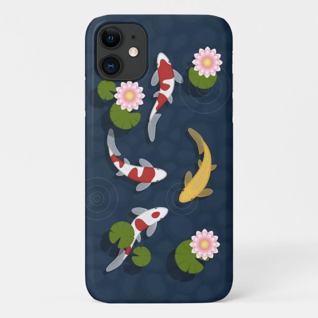 Japanese Koi Fish Pond Case-Mate iPhone Case (Back)