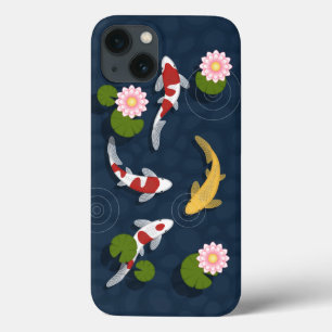 Japanese Koi Fish Pond iPhone 13 Case