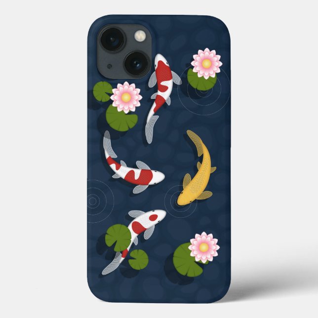 Japanese Koi Fish Pond Case-Mate iPhone Case (Back)