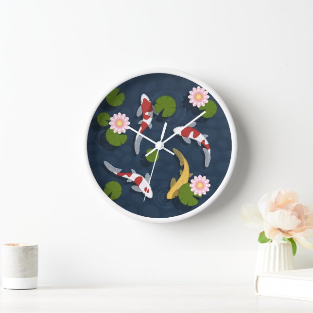 Japanese Koi Fish Pond Clock (Home)