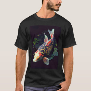 Japanese Koi fish Pond Lilly pad Carp Fish T-Shirt