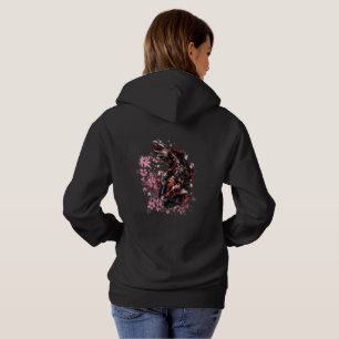Japanese Koi Fish Sakura Cherry Blossom women Hoodie