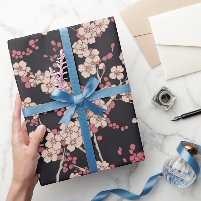 Japanese Koi Fish Sakura Pattern  Wrapping Paper (Gifting)