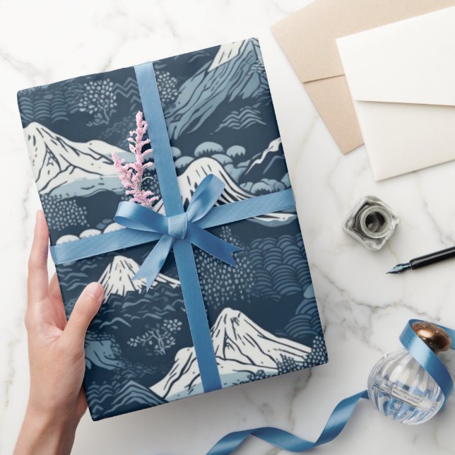 Japanese Koi Fish Sakura Pattern  Wrapping Paper (Gifting)