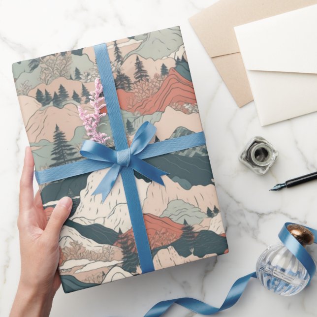 Japanese Koi Fish Sakura Pattern  Wrapping Paper (Gifting)