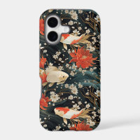 Japanese Koi Fish Seamless Pattern