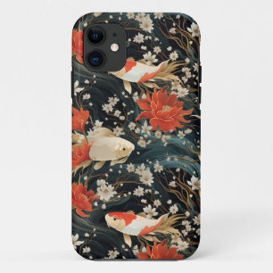 Japanese Koi Fish Seamless Pattern Case-Mate iPhone Case