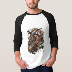Japanese Koi Fish Traditional Japanese Tattoo T-Shirt