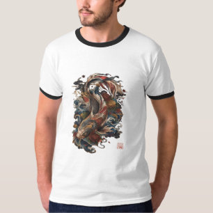 Japanese Koi Fish Traditional Japanese Tattoo T-Shirt