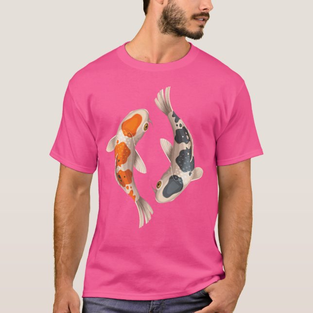 Japanese Koi Fish Yin Yang T-Shirt (Front)
